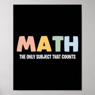 Poster Matemática o Único Assunto Que Conta - Chá de Mate