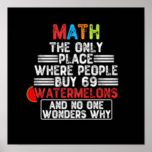 Poster Matemática O Único Local Onde O Pessoas Comprar 69