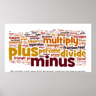 Poster Matemática se torna mais difícil