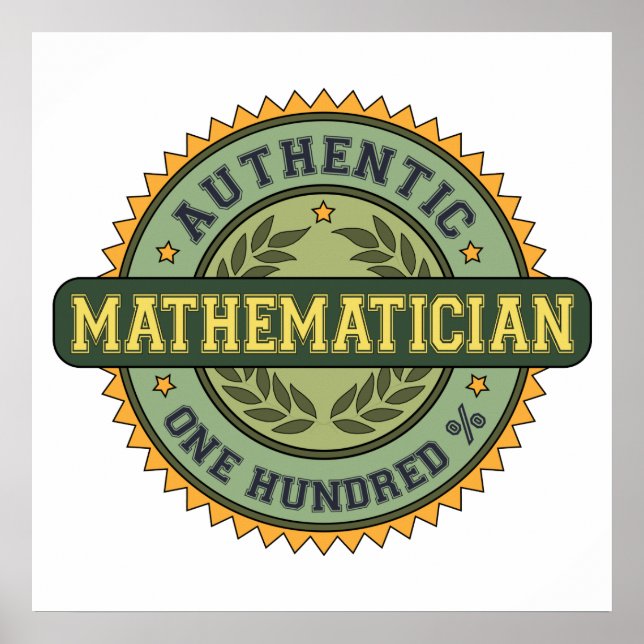 Pôster Matemático Autêntico (Frente)