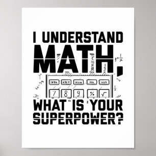 Poster Matemático Professores de matemática com ideia