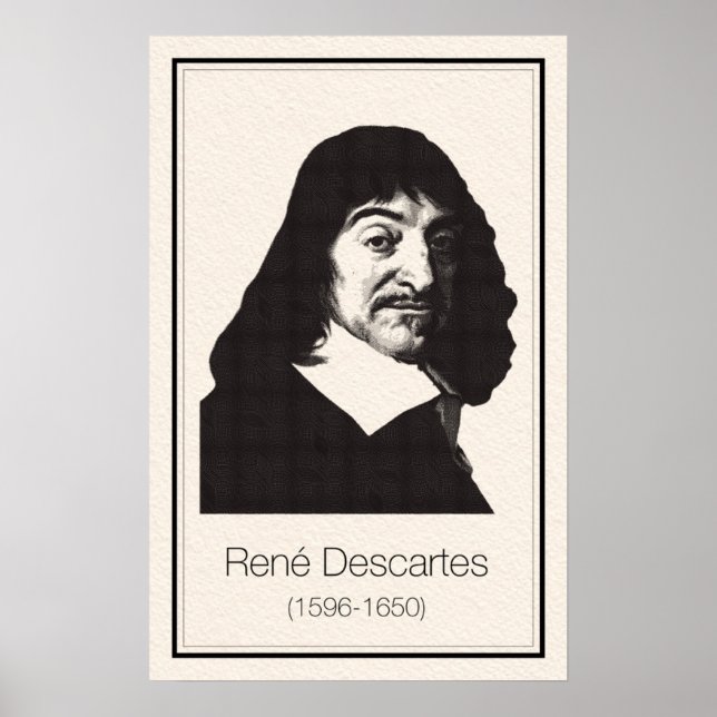 Poster Matemáticos - Descartes (Frente)