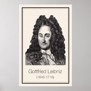 Pôster Matemáticos - Leibniz