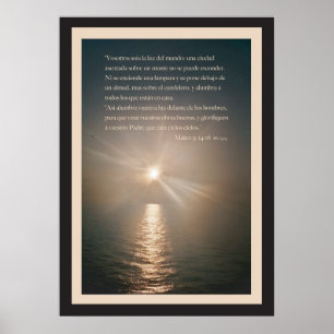 Pôster Mateo 5: 14-16 con Borde