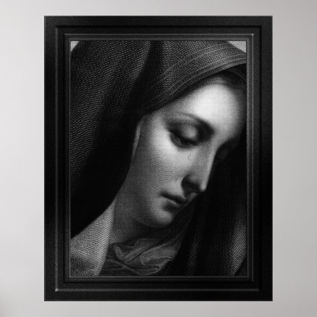 Poster Mater Dolorosa Engrave por Carlo Dolci (Frente)
