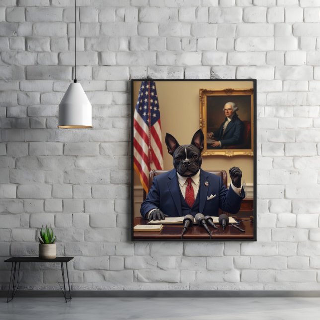 Poster Matéria de Paw-litics: Bulldog no Encargo (Criador carregado)