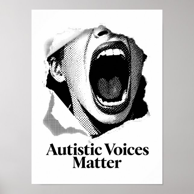 Poster Matéria do Vozes Autistas | Design de Gritar de de (Frente)