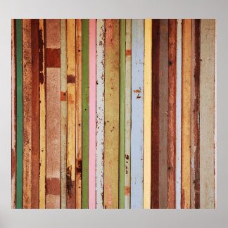 Poster Material de madeira: Vintage Wallpaper Textura