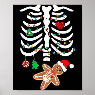 Poster Maternidade de Natal Gravidez Biscoito de Gengibre