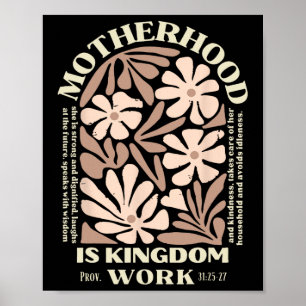 Poster Maternidade é obra britânica Dia de as mães cristã