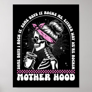 Poster Maternidade Retro Esqueleto Alguns Dias Rock Vinta