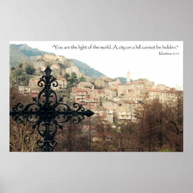 Pôster Mateus 5:14 (Frente)