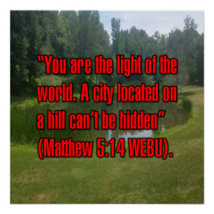 Pôster Mateus 5:14 WEBU