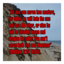 Pôster Mateus 6:24 WEBU
