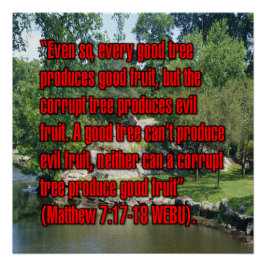 Pôster Mateus 7:17-18 WEBU