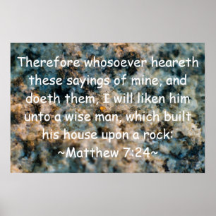 Pôster Mateus 7:24