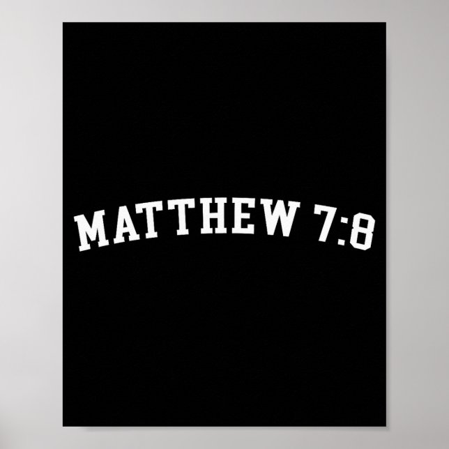 Poster Mateus 7_8  (Frente)