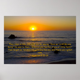 Poster Mateus 8:25-26