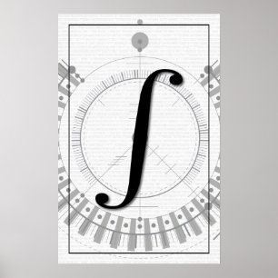 Poster Math Art - Integral