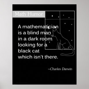 Poster Math Humor de Charles Darwin