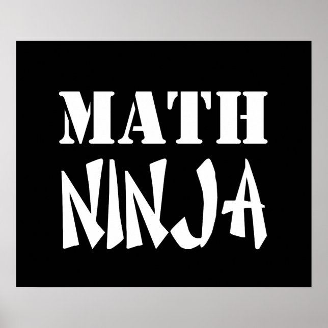 Pôster Math Ninja (Frente)