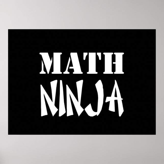 Pôster Math Ninja (Frente)