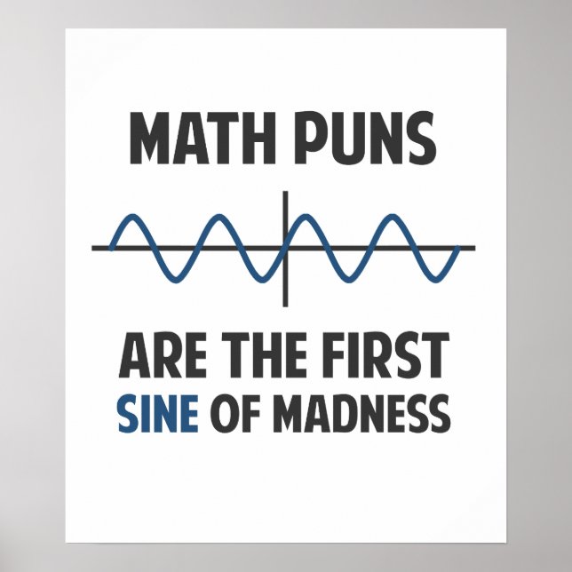 Poster Math Puns Primeiro Sino da Loucura (Frente)
