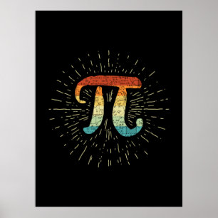 Poster Math Teacher Cute Pi