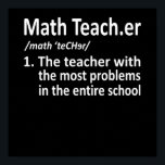 Poster Math Teacher Definition Mathematics Maths Student<br><div class="desc">This graphic idea is for math lovers. This funny graphic / quote clothing makes all math teachers happy.</div>