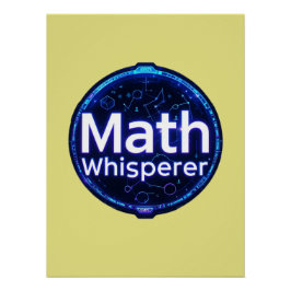 Pôster Math Teacher Math Whisperer