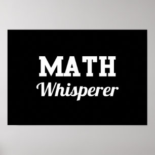 Pôster Math Whisperer