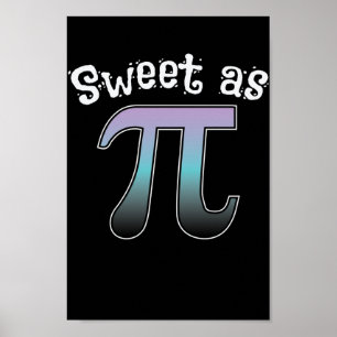 Poster Mathematik Sweet como Pi