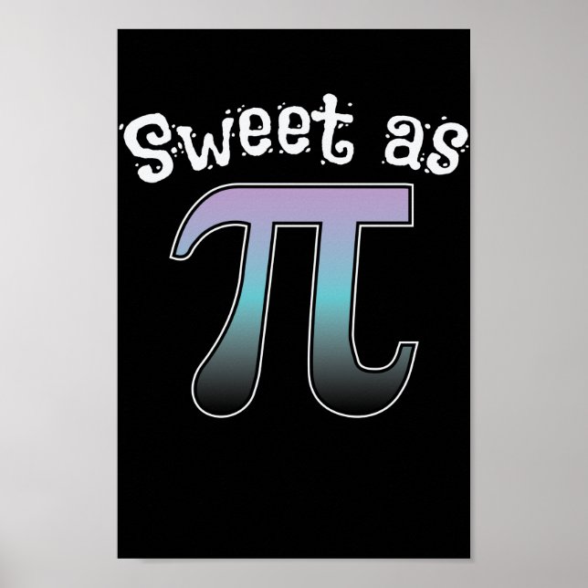 Poster Mathematik Sweet como Pi (Frente)