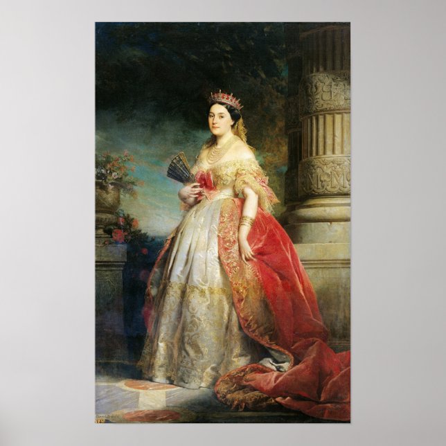 Poster Mathilde Laetitia Wilhelmine Bonaparte  1861 (Frente)