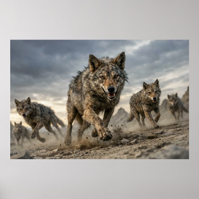 Poster Matilha de coiotes (Frente)