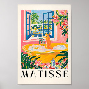 Poster Matisse Art Impressão, Alpaca In Bathtub, Bathroom