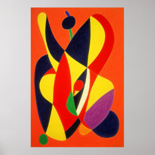 Poster Matisse inspirou Abstrato Wall Art