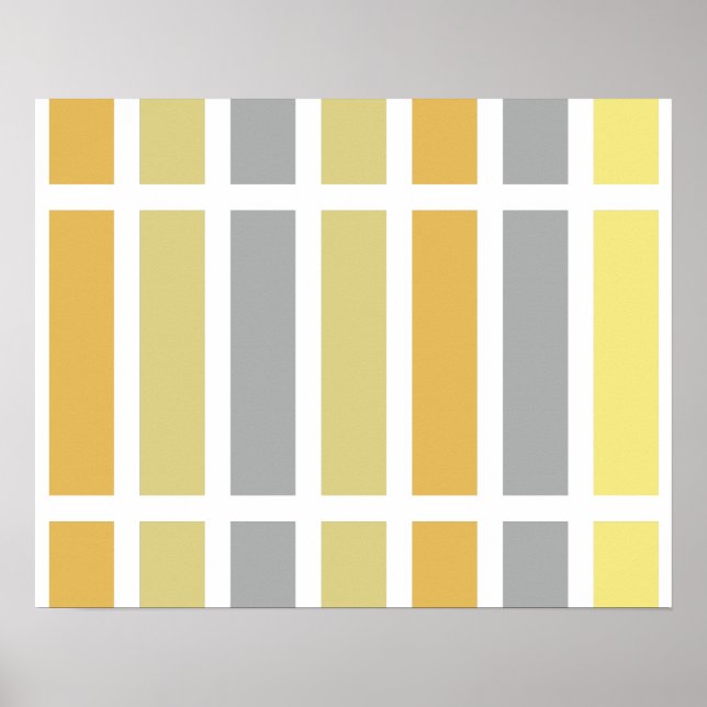 Poster Matizes de metal de bronze prateado Dourado (Frente)