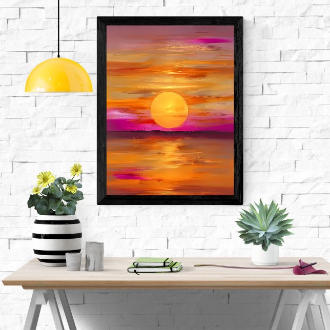 Poster Matizes quentes e Águas Tranquilas (Criador carregado)