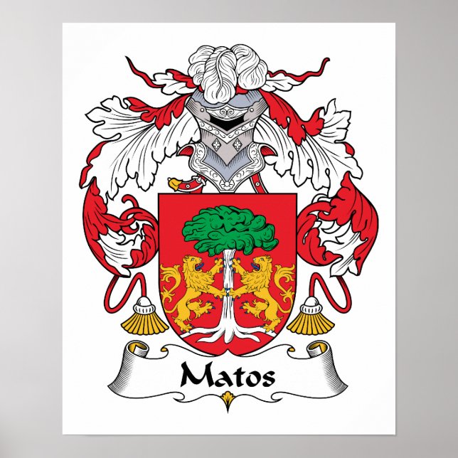 Pôster Matos Family Crest (Frente)