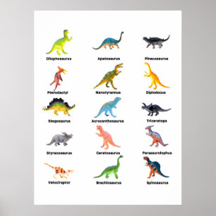 Poster Matriz de Dinossauros