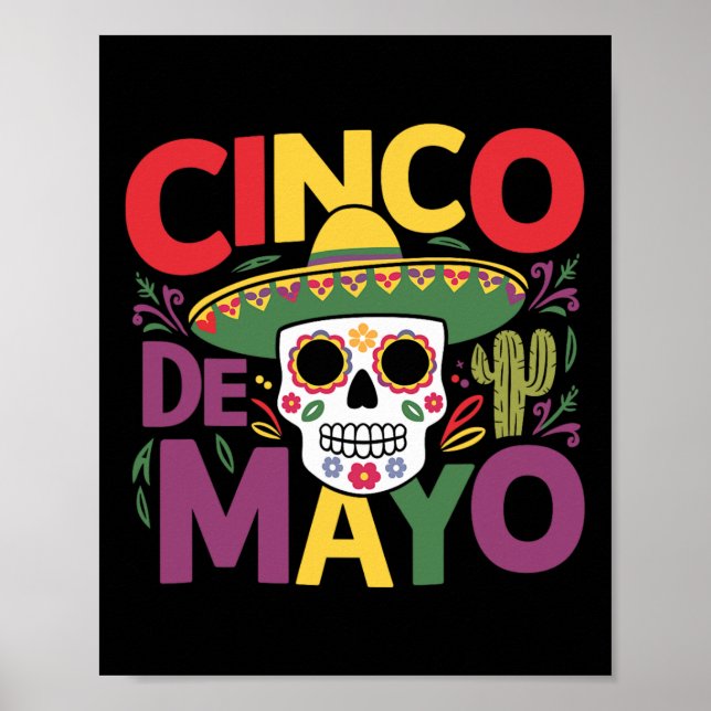 Poster Matriz de Diversão Cinco De Mayo Fiesta 5 De Mayo (Frente)