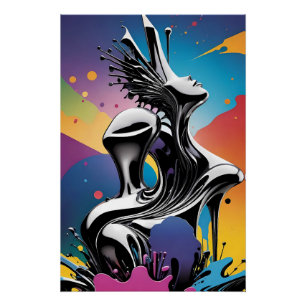 Pôster Matriz de Freak - Arte Surreal do Ken Gage