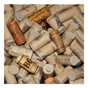 Pôster Matriz de rolhas de vinho