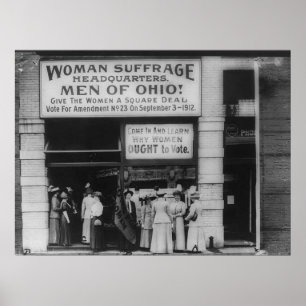 Pôster Matrizes do sufrágio de Ohio em Cleveland