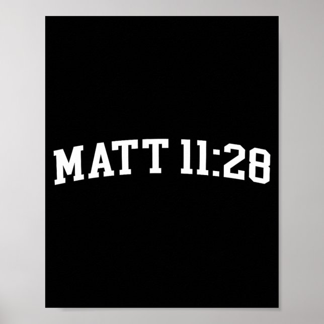 Poster Matt 11_28  (Frente)