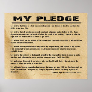 Poster (Matte) do basquetebol #205