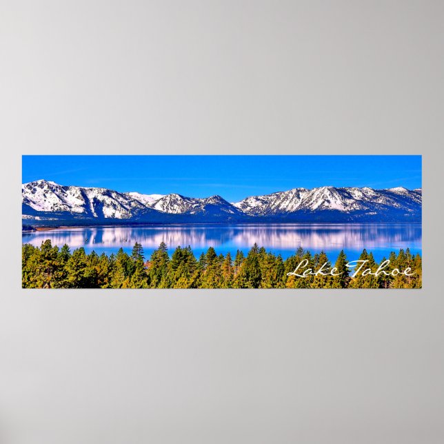 poster (MATTE) LAKE TAHOE BONITA DE 36" X 12" (Frente)