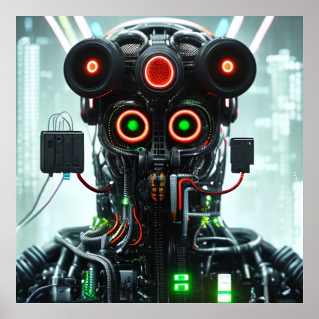 Pôster matte Robot 5 valor (Frente)