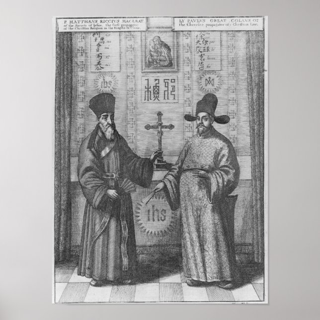 Pôster Matteo Ricci  and Paulus Li (Frente)